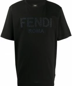 Fendi Roma appliquΓ© T-shirt