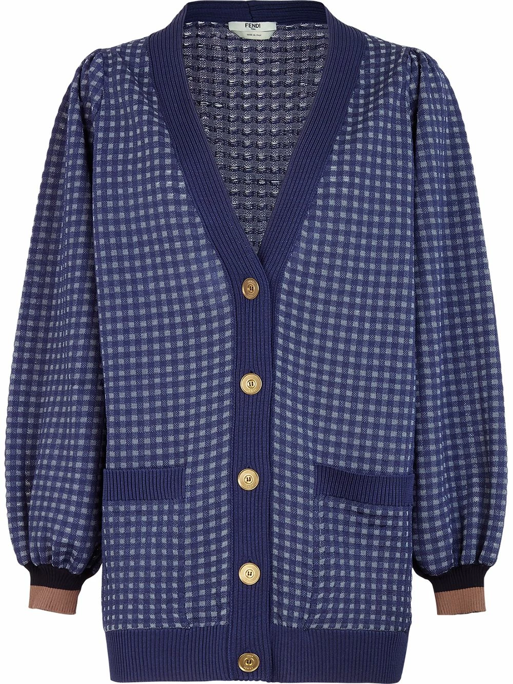 Best reviews of π Fendi Check pattern V neck cardigan cardigans of women β 3 Fendi check-pattern V-neck cardigan