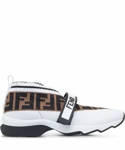 Fendi monogram-embellished low-top sneakers