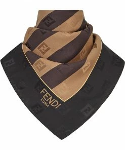 Fendi FF striped foulard