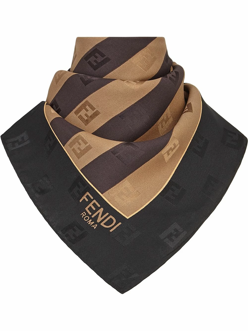 Best Pirce π Fendi FF striped foulard scarves of women π 3 Fendi FF striped foulard