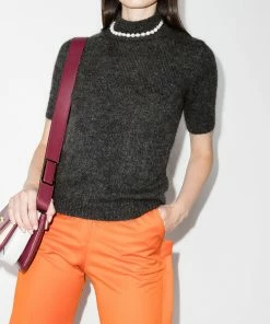 Fendi short-sleeve knitted top
