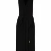 Fendi pussy-bow sleeveless midi dress