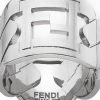 Fendi FF motif band ring