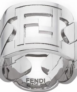 Fendi FF motif band ring