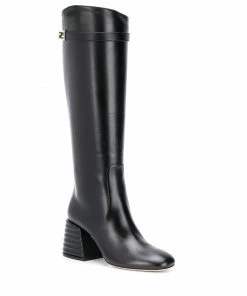Fendi FF-motif 70mm knee-high boots