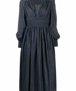 Fendi pleated mid-length dress