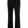 Fendi crease-detailing flared trousers