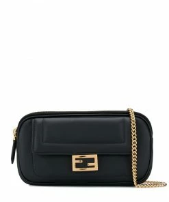 Fendi leather shoulder bag