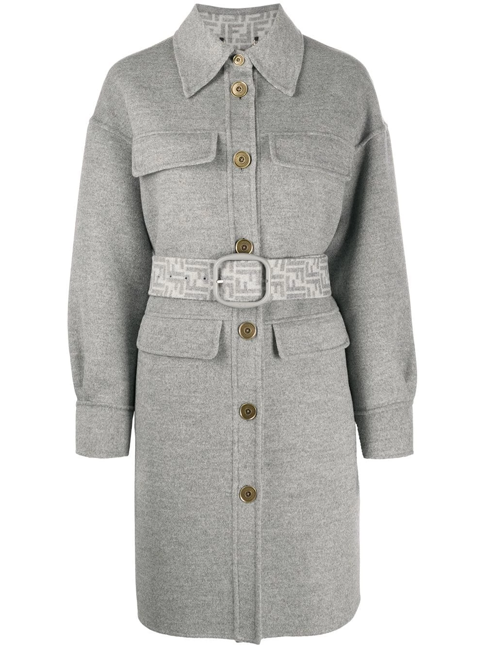 Promo π Fendi Belted single breasted π§₯ coat single breasted π§₯ coats of women βοΈ 3 Fendi belted single-breasted coat