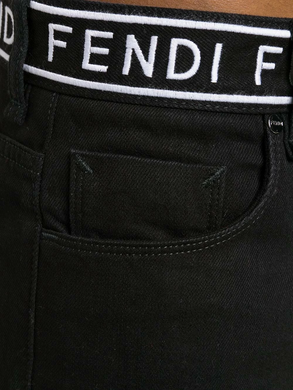 Cheapest π Fendi Embroidered detail slim fit π jeans slim-fit π jeans of men π€© 7 Fendi embroidered detail slim-fit jeans