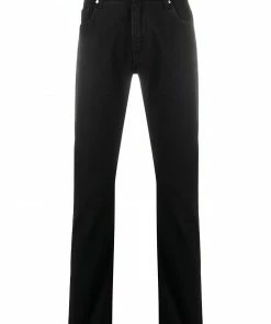 Fendi embroidered detail slim-fit jeans