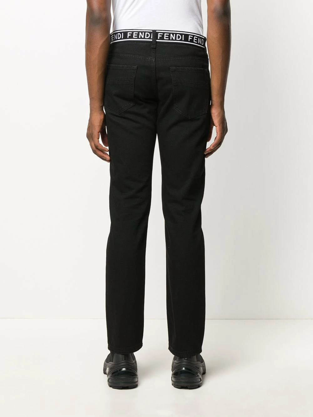 Cheapest π Fendi Embroidered detail slim fit π jeans slim-fit π jeans of men π€© 6 Fendi embroidered detail slim-fit jeans