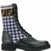 Fendi leather biker boots