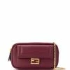 Fendi baguette logo plaque mini bag