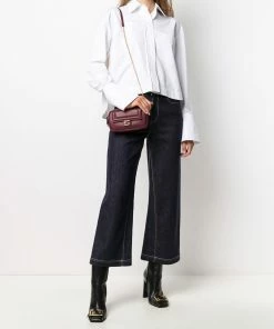 Fendi baguette logo plaque mini bag