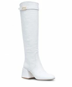 Fendi crocodile-effect boots