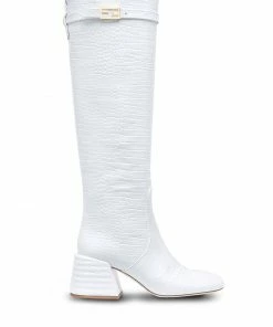 Fendi crocodile-effect boots