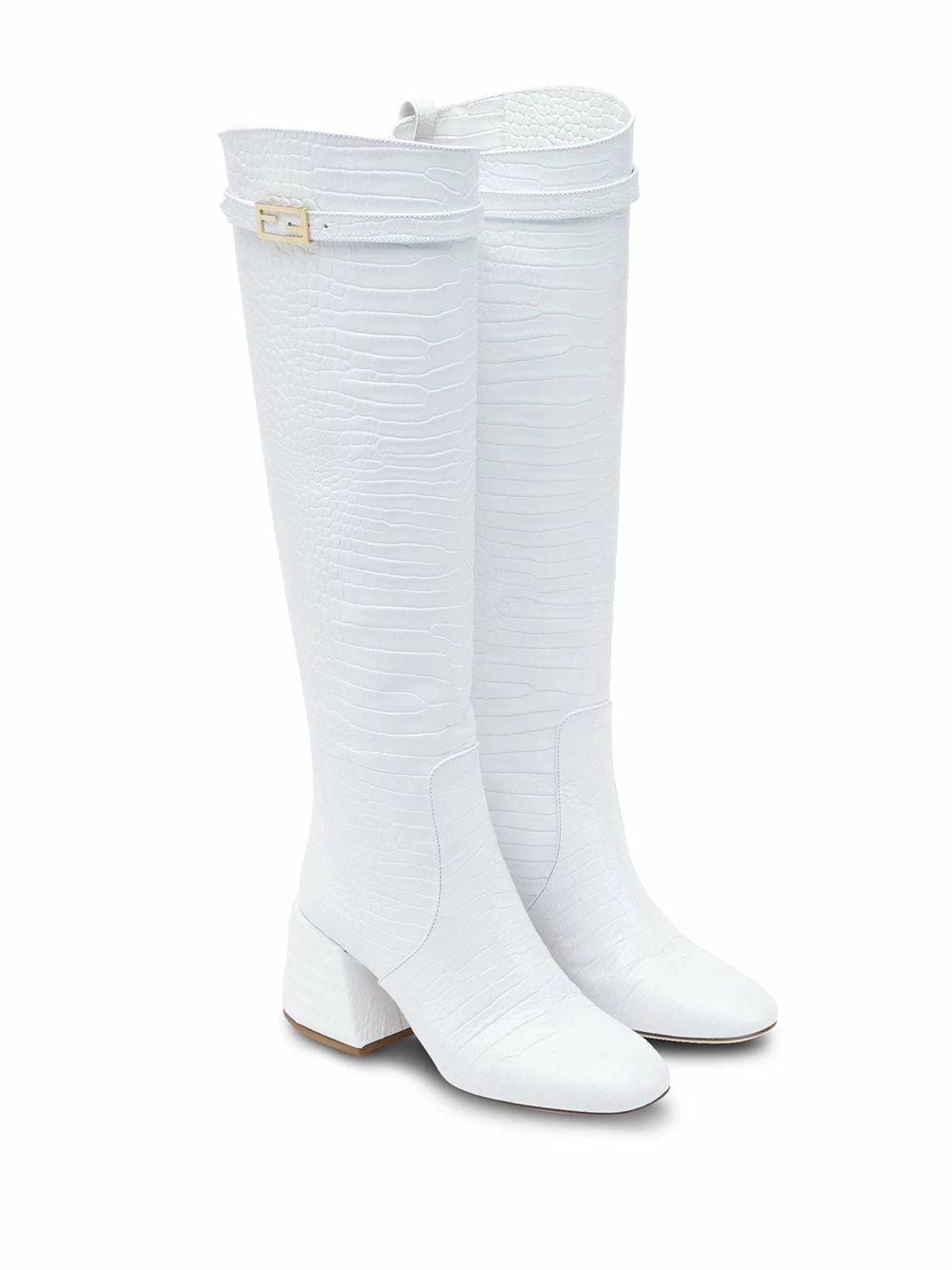 Outlet π Fendi Crocodile effect π₯Ύ boots of women π― 6 Fendi crocodile-effect boots
