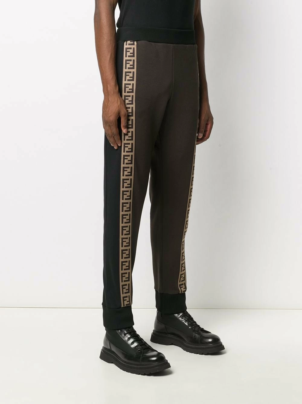 Budget π Fendi Logo stripe track pants sweatpants of men β€οΈ 5 Fendi logo-stripe track pants