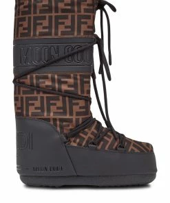 Fendi monogram moon boots