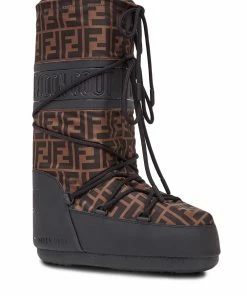 Fendi monogram moon boots