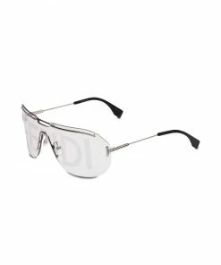 Fendi logo mask sunglasses