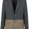 Fendi two-tone checked blazer