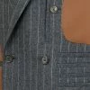 Fendi panelled pinstripe blazer