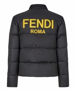 Fendi logo reversible padded jacket
