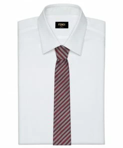 Fendi striped pattern necktie