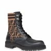 Fendi Rockoko FF combat boots