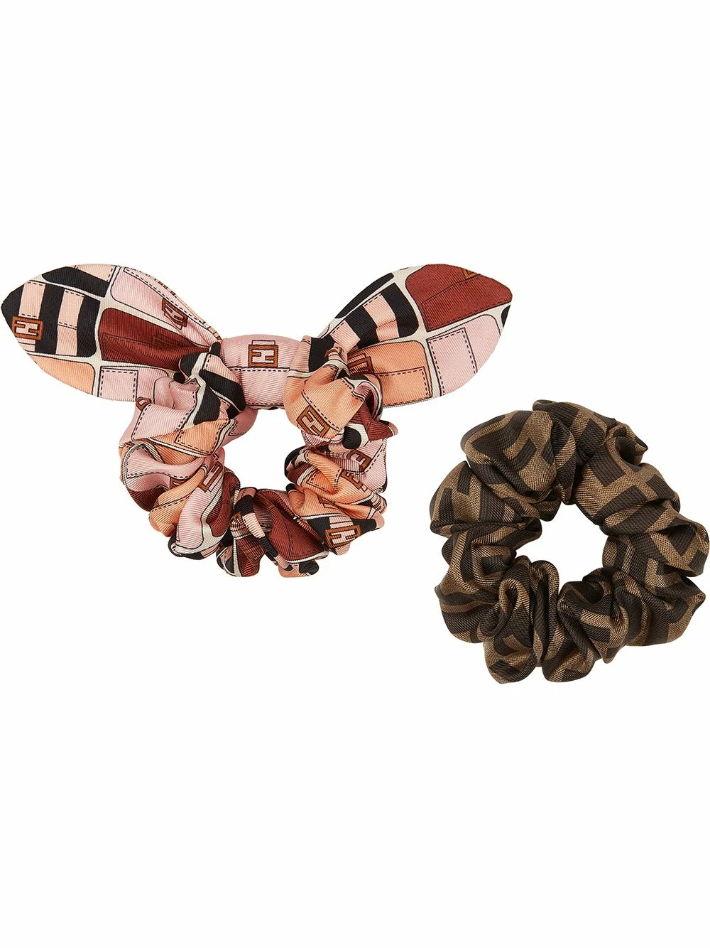 Flash Sale π Fendi Logo print scrunchies hair accessories of women π 3 Fendi logo-print scrunchies