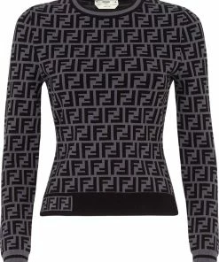 Fendi FF crew neck jumper