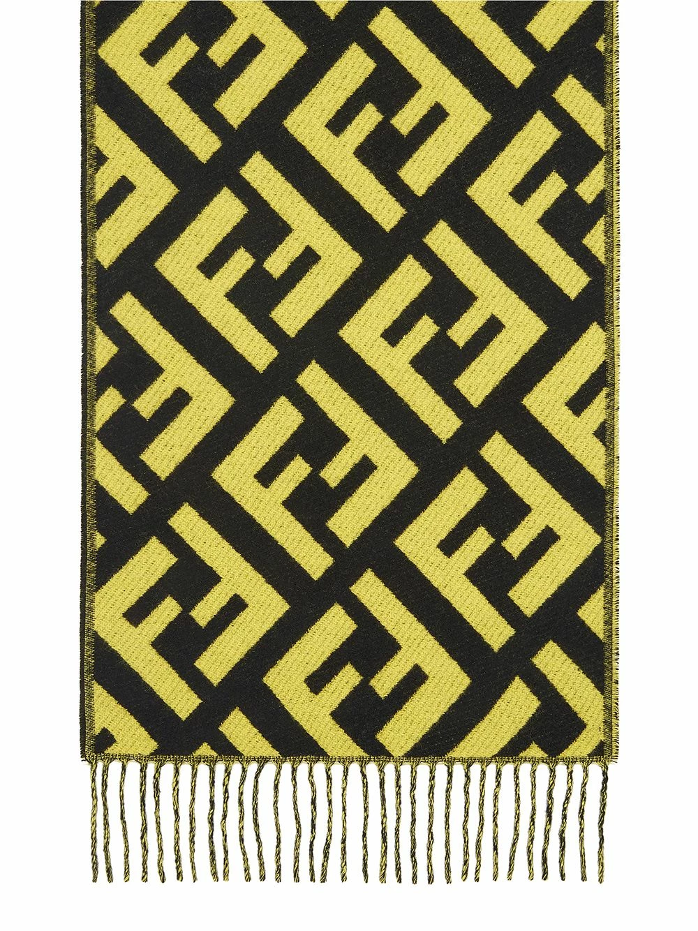 Hot Sale π Fendi Monogram print fringed scarf scarves of men π 4 Fendi monogram print fringed scarf