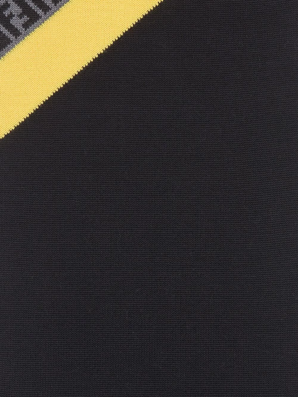 Cheap ⌛ Fendi Panelled FF print scarf scarves of men ⭐ 4 Fendi panelled FF print scarf