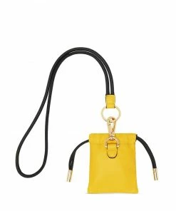 Fendi drawstring keyring pouch