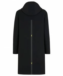 Fendi single-breasted hooded duffle coat