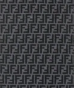 Fendi FF pattern fringed scarf