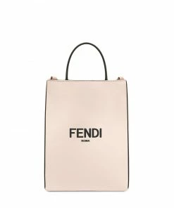 Fendi small logo print shopping bag