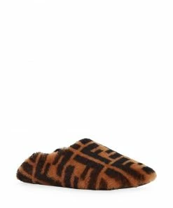 Fendi shearling FF slippers