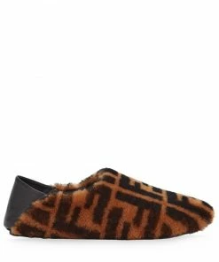 Fendi shearling FF slippers
