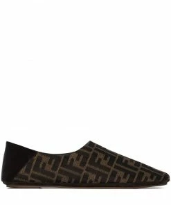 Fendi FF motif slippers