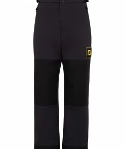 Fendi logo patch panelled ski trousers