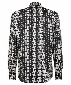 Fendi FF logo-print silk shirt