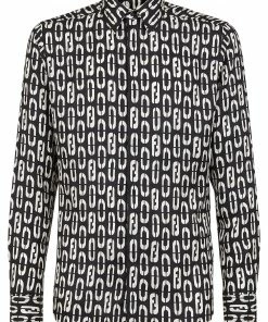 Fendi FF logo-print silk shirt