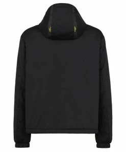 Fendi logo tape hooded jacket