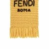 Outlet π₯° Fendi Logo embroidered chunky knit scarf scarves of men π 5 Fendi logo-embroidered chunky-knit scarf