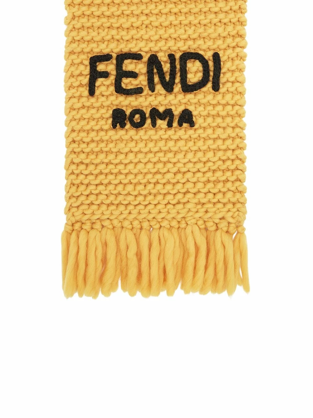 Outlet π₯° Fendi Logo embroidered chunky knit scarf scarves of men π 4 Fendi logo-embroidered chunky-knit scarf