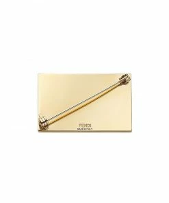 Fendi FF Baguette motif brooch